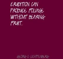 Erudition quote #1