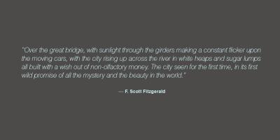 F. Scott Fitzgerald's quote