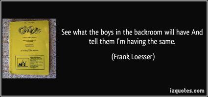 Frank Loesser's quote