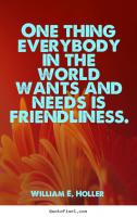 Friendliness quote #2