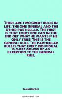 General Rule quote #2