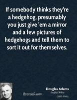 Hedgehog quote #1