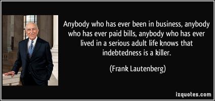 Indebtedness quote #2