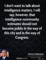Intelligence Community quote #2