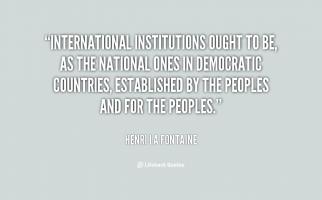 International Institutions quote #2
