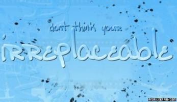 Irreplaceable quote #2