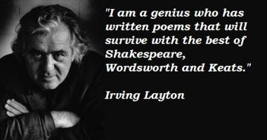 Irving Layton's quote #4