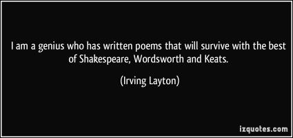 Irving Layton's quote #4