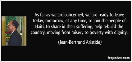 Jean-Bertrand Aristide's quote