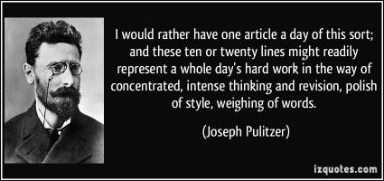 Joseph Pulitzer's quote #4