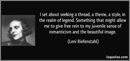 Leni Riefenstahl's quote