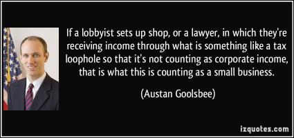Lobbyist quote #1