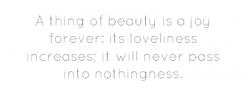 Loveliness quote #1
