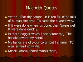 Macbeth quote #1
