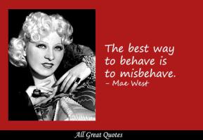 Mae West's quote
