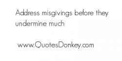 Misgivings quote #2