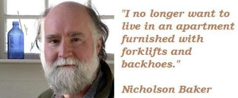 Nicholson Baker's quote