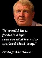 Paddy Ashdown's quote