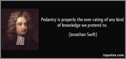 Pedantry quote #1