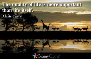 Quality Of Life quote #2
