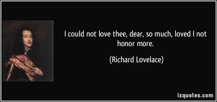 Richard Lovelace's quote