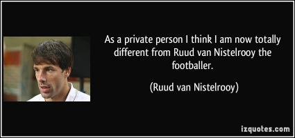 Ruud van Nistelrooy's quote