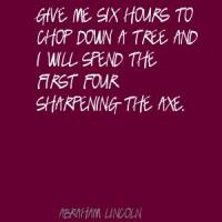 Sharpening quote #2