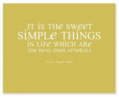 Simple Things quote #2