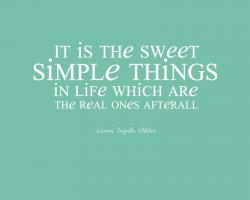 Simple Things quote #2