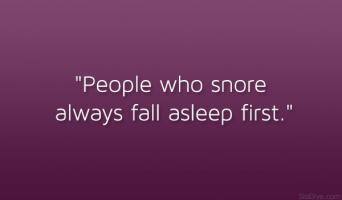 Snore quote #1