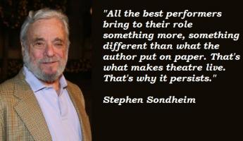 Sondheim quote #1