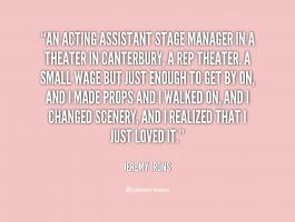 Stage Acting quote #2