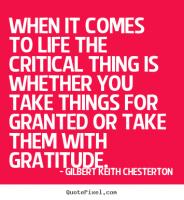 Taking Things For Granted quote #1