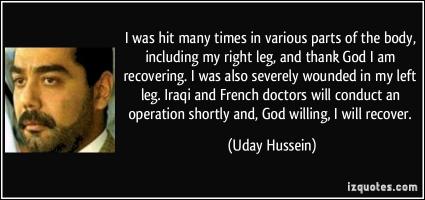 Uday Hussein's quote