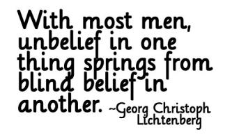 Unbelief quote #1