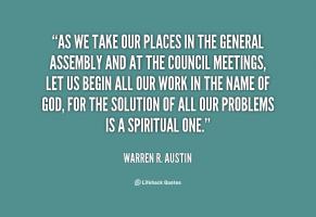 Warren R. Austin's quote #1