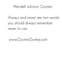 Wendell Johnson's quote #1