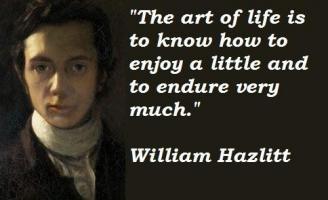 William Hazlitt's quote